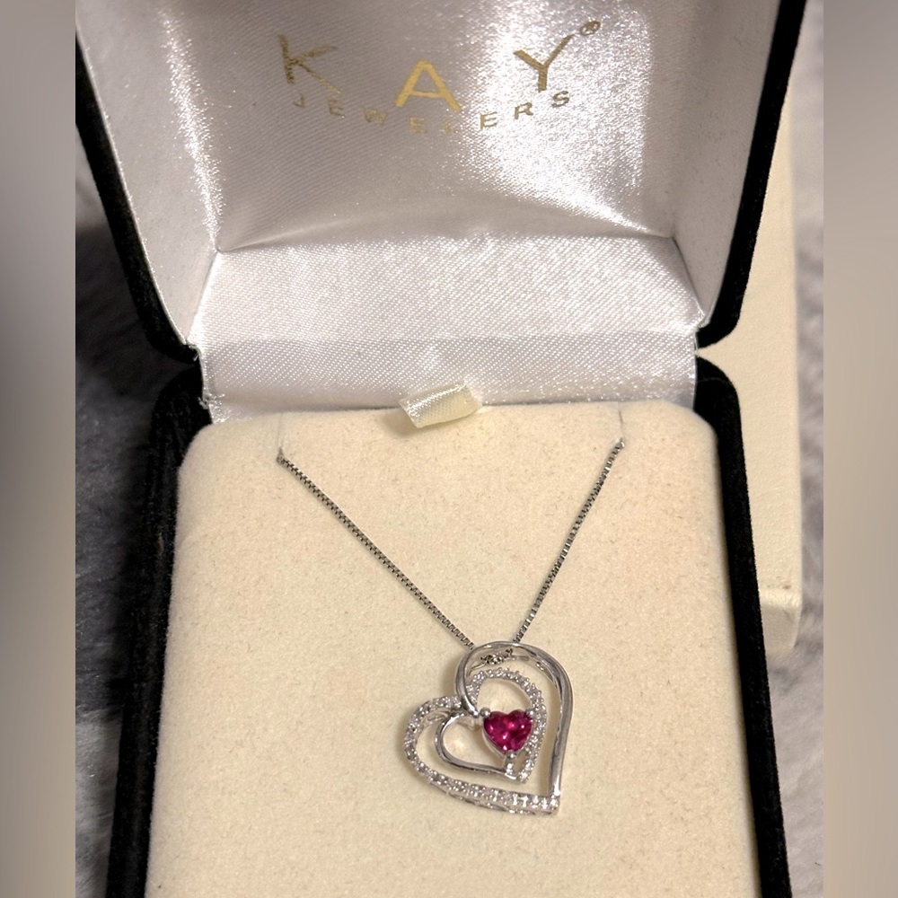 Kay Jewelers - Ruby Heart Necklace ❤️